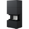 KOMINEK POWIETRZNY NBC/EASY BOX 7 kW Ø 160 W ZABUDOWIE MODUŁOWEJ BLACK